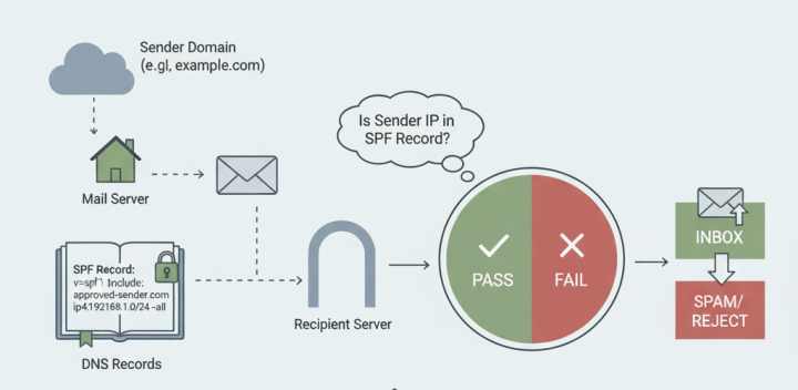 What is SPF record in email, and how to setup your own.